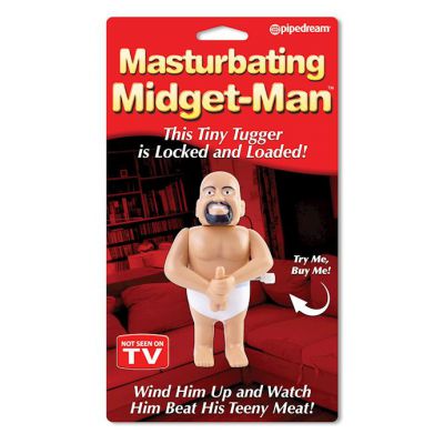 Masturbating Midget man Wind up Doll Flesh