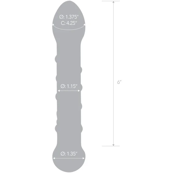 Gläs Spiral Staircase Full Tip G-Spot Glass Dildo