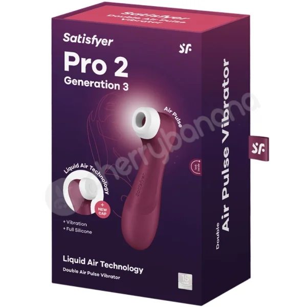Satisfyer Pro 2 Generation 3 Red Liquid Vibration & Air Pulse