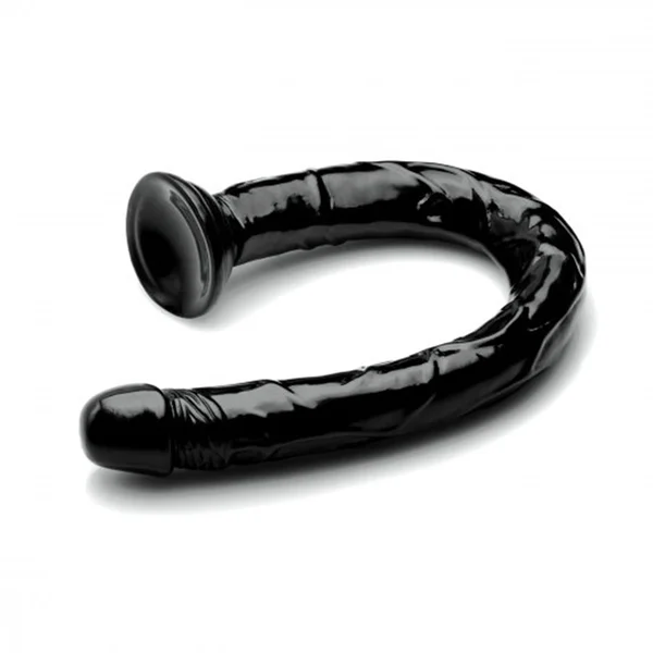 Hosed 19 Inch Black Realistic Anal Dildo — image 3 of 7