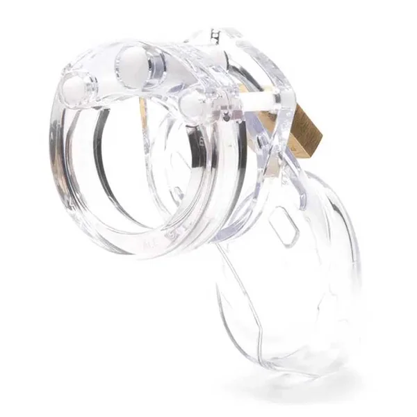 CB-6000 3.25 Inch Clear Chastity Cock Cage Kit by CB-X — image 2 of 4