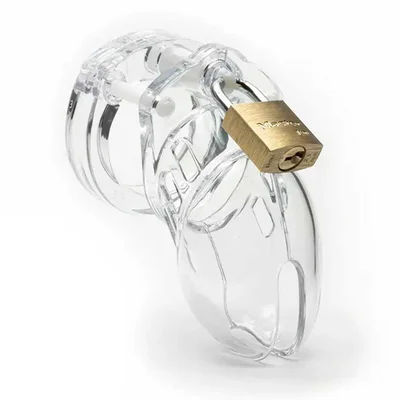 CB 6000S 2 5 Inch Clear Chastity Cock Cage Kit by CB X