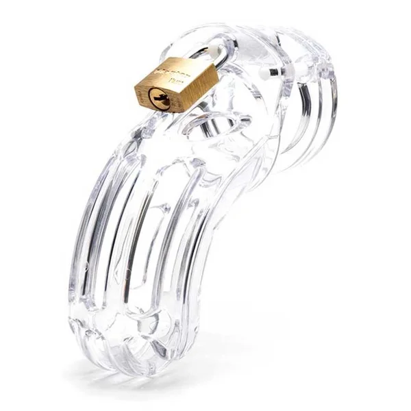 The Curve 3.75 Inch Clear Chastity Cock Cage Kit by CB-X — image 3 of 4