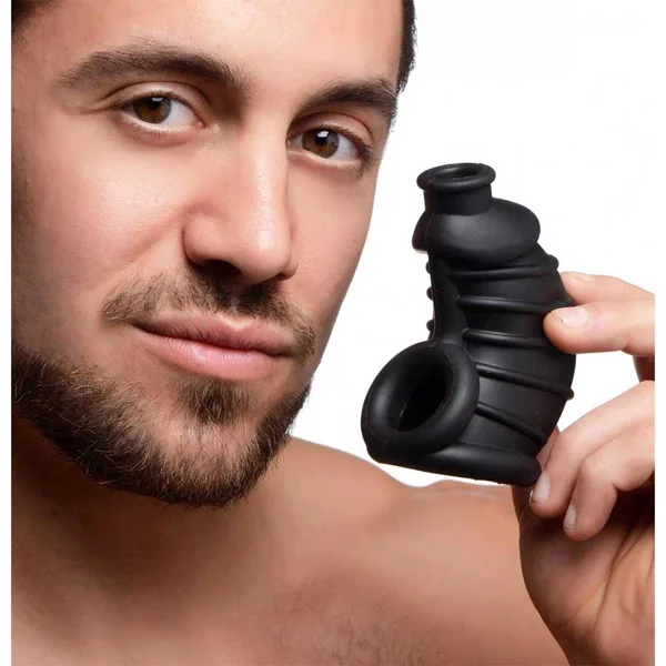 Silicone 4 Inch Soft Body Chastity Cage for Men — image 8 of 10