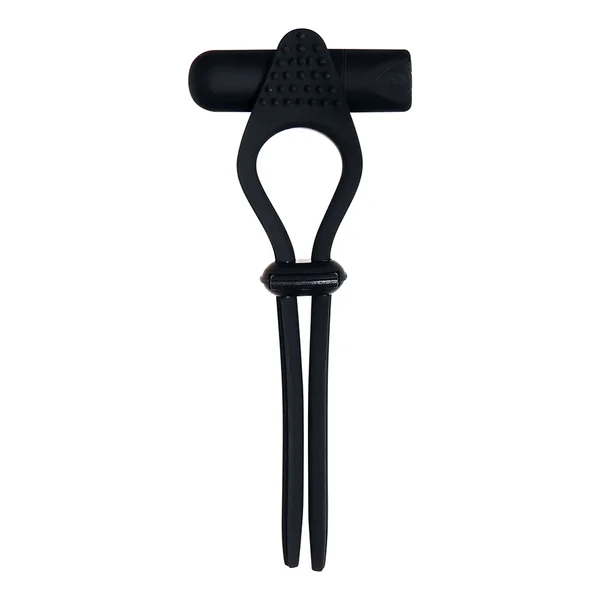 Zero Tolerance Silicone Adjustable Tie Affair Vibrating Black Cock Ring — image 2 of 13