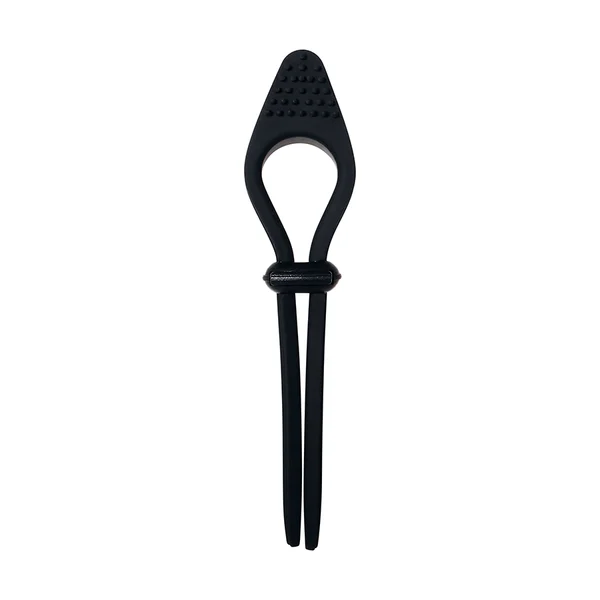 Zero Tolerance Silicone Adjustable Tie Affair Vibrating Black Cock Ring — image 6 of 13