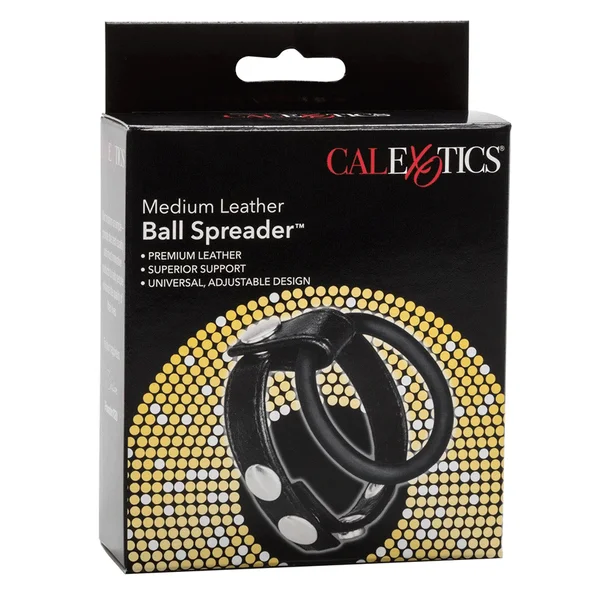 Medium Leather Ball Spreader Cock Ring by Cal Exotics — image 4 of 5