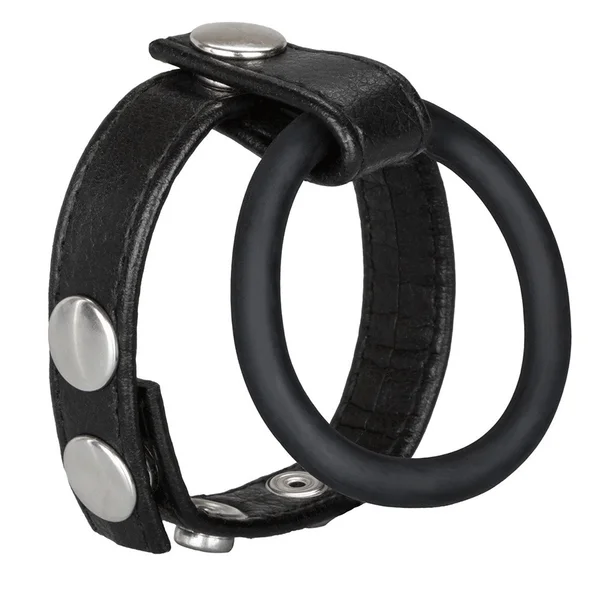 Medium Leather Ball Spreader Cock Ring by Cal Exotics — image 3 of 5