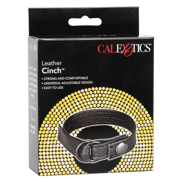 Leather Cinch Adjustable Cock Ring by Cal Exotics — image 6 of 7