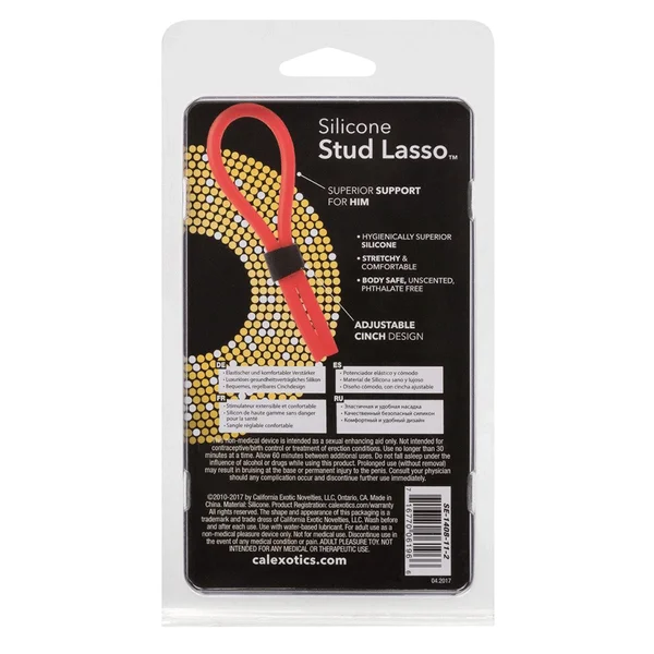 Silicone Stud Red Lasso Cock Ring by Cal Exotics — image 9 of 9