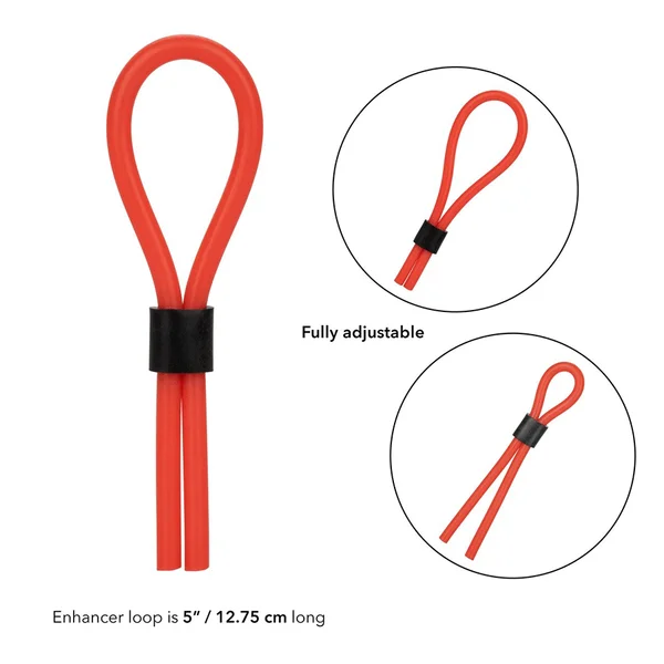 Silicone Stud Red Lasso Cock Ring by Cal Exotics — image 7 of 9