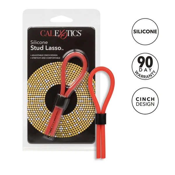 Silicone Stud Red Lasso Cock Ring by Cal Exotics — image 6 of 9