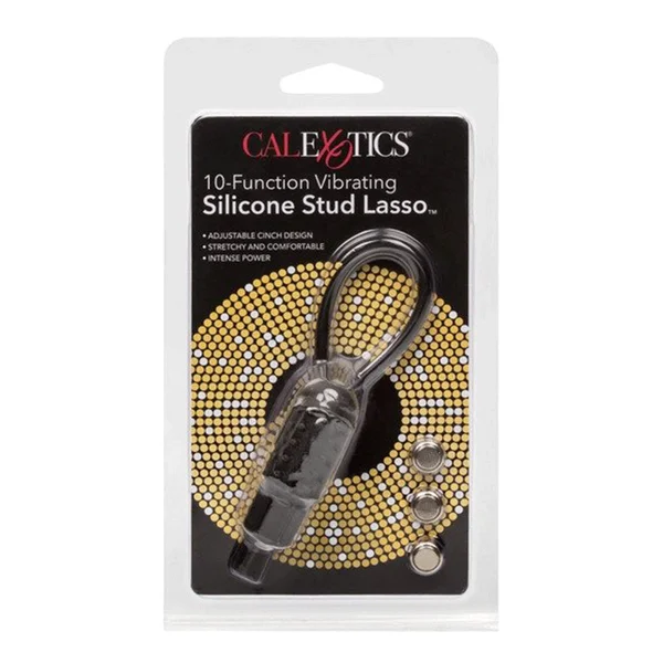 10 Function Vibrating Silicone Stud Lasso Cock Ring by Cal Exotics — image 5 of 6