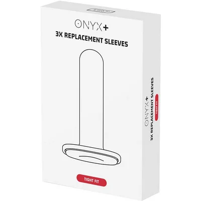 Kiiroo Onyx Replacement Sleeve 3 Per Pack Tight Fit White