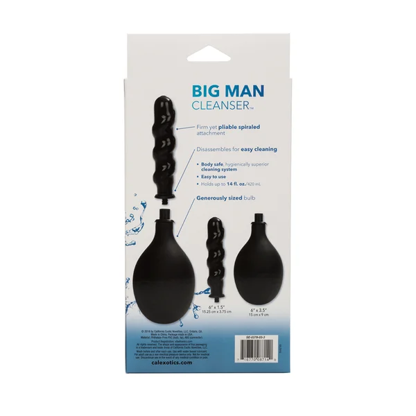 420ml Big Man Cleanser Ribbed Anal Enema Bulb by Cal Exotics — image 7 of 7