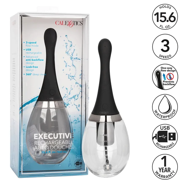 460ml Executive Rechargeable Auto Anal Douche by Cal Exotics — image 10 of 13