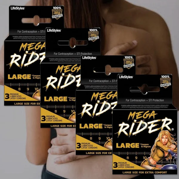 Lifestyles 'Mega' Rider Large Condom | 3-Pack — image 4 of 4