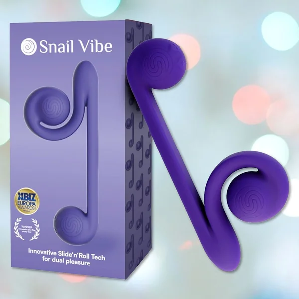 Snail Vibe Dual Motor Thrusting Vibrator - Purple — image 4 of 10