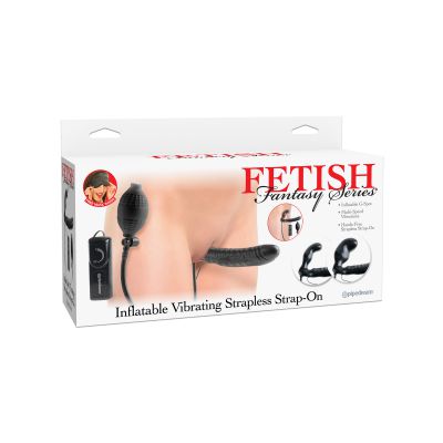 Inflatable Vibrating Strapless Strapon
