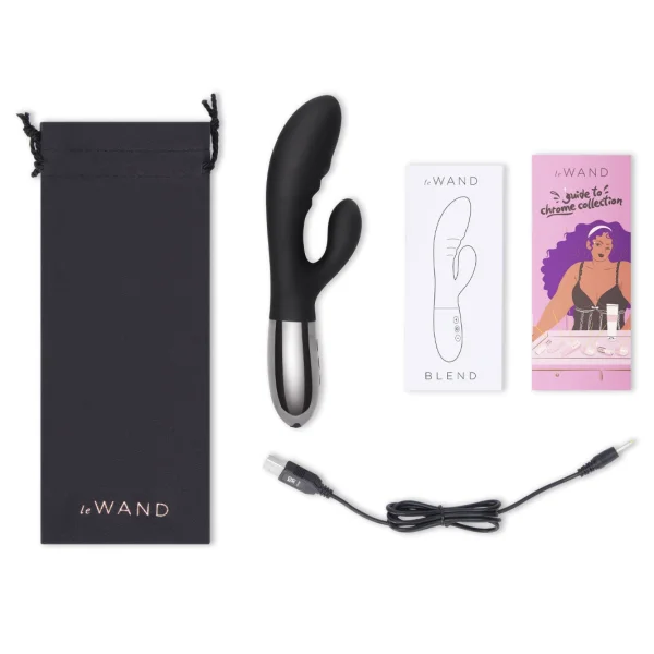 Le Wand Blend Dual-Motor Rabbit Vibrator - Dark Cherry