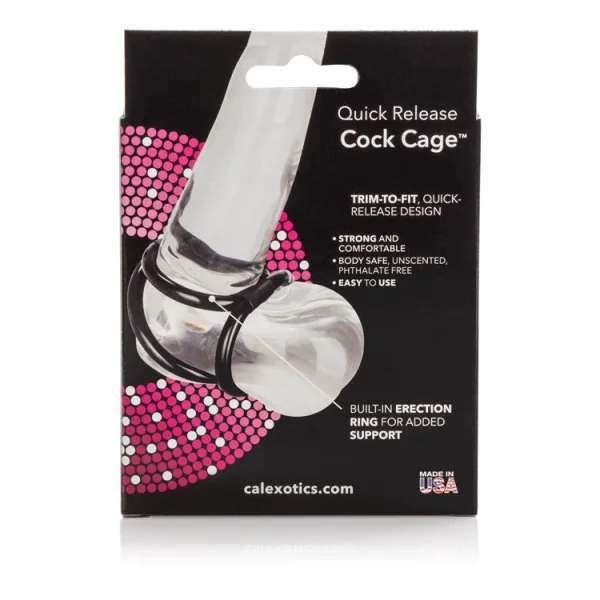 Quick release cock cage