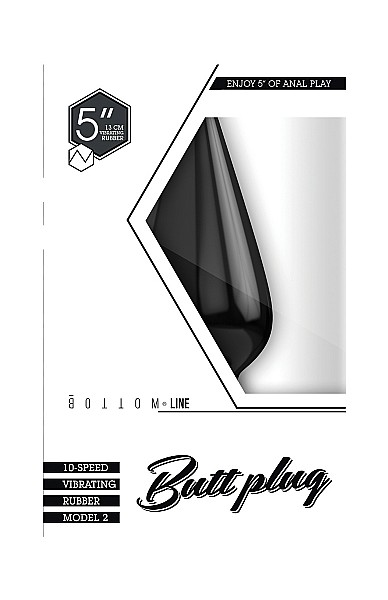 Bottom Line 5" Butt Plug Model 2 Rubber