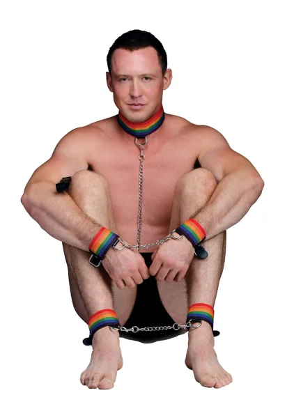 Kinky Pride Rainbow Bondage Set