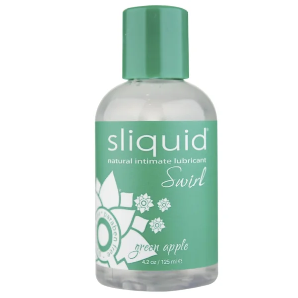 Sliquid Naturals Swirl Green Apple - Flavored Lube | 4.2oz