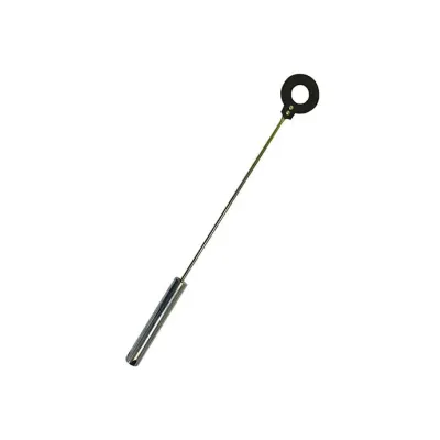 Leather Holed Crop Black