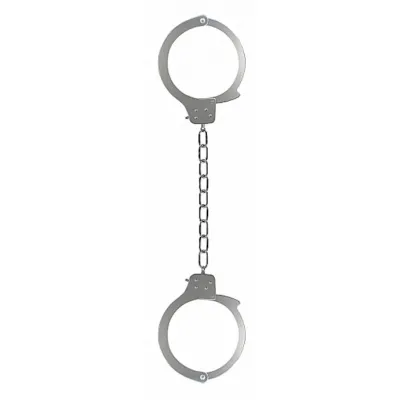 Prison Legcuffs Metal Silver