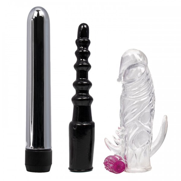 Bondara Three-Way Vibrator and Sleeve Couple’s Set