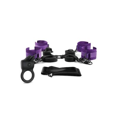 The Rabbit Company The Rabbit Love Ring Couples Bed Spreader Kit Black