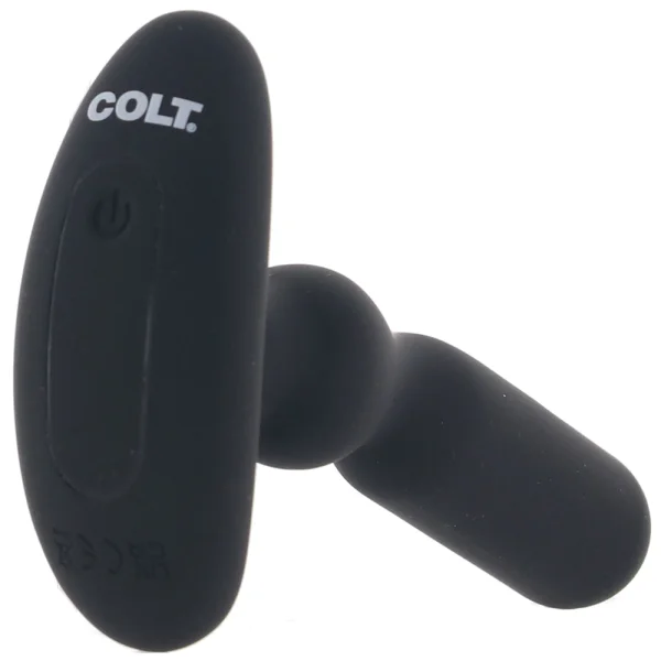 COLT Anal-T Rechargeable Waterproof Silicone Anal Vibrator - Black