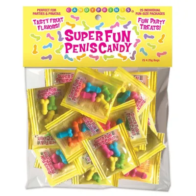 Super Fun Penis Candy 25 Individual Fun Size Packages