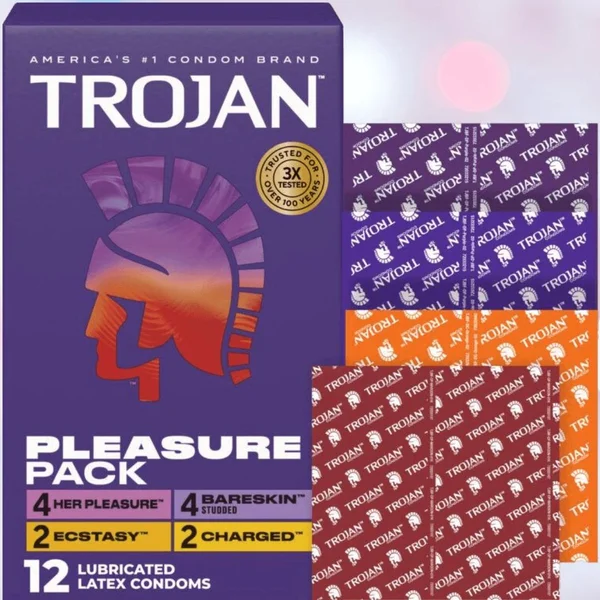 Trojan Pleasure Pack Variety Condom Sampler (3 Different Condoms) — image 12 of 16