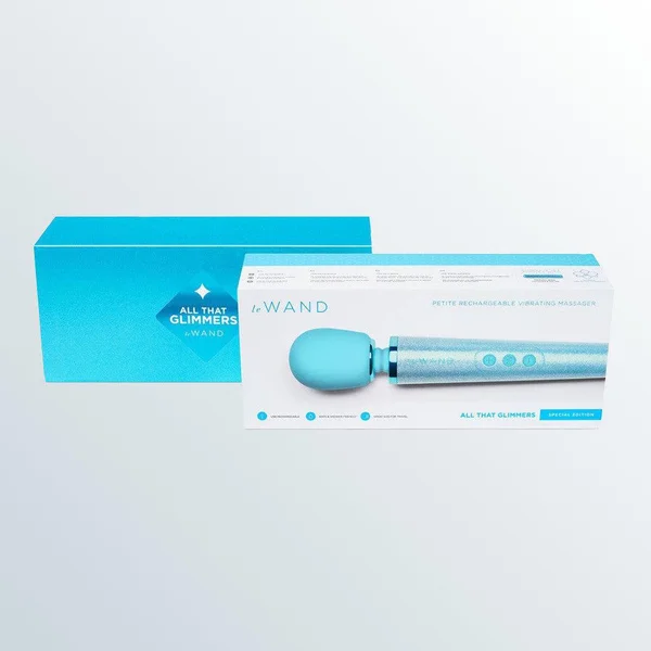 Le Wand 'All that Glimmers' Small Wand Vibrator - Blue — image 16 of 16