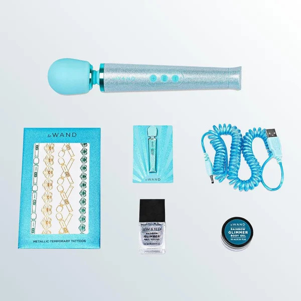 Le Wand 'All that Glimmers' Small Wand Vibrator - Blue — image 14 of 16