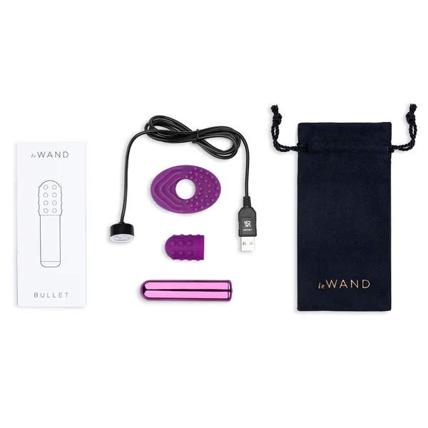 Le Wand Chrome Bullet Vibrator - Dark Cherry — image 16 of 24