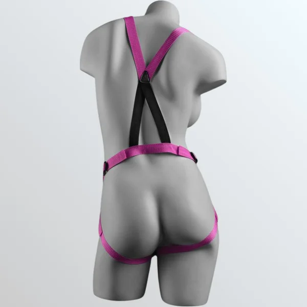 Dillio 7" Pink Strap-on Suspender Harness Set | Strap-on Dildos — image 10 of 14