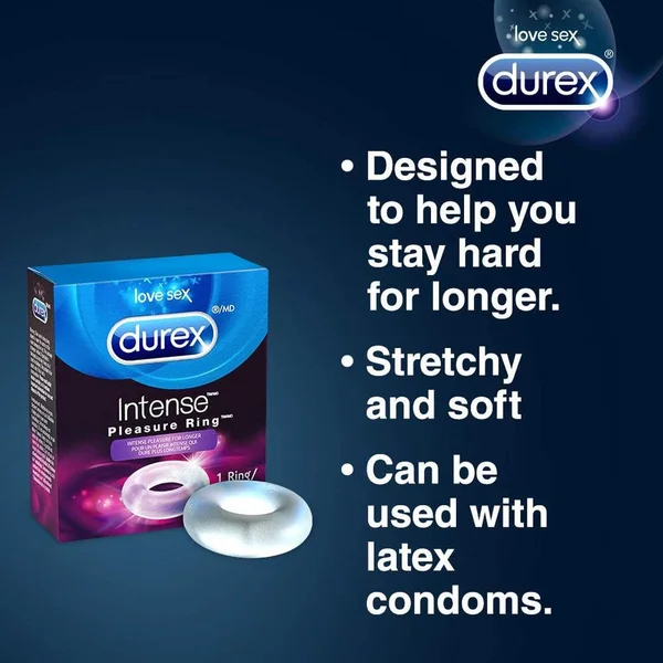 Durex Pleasure Intense Cock Ring (Stretchy Silicone) — image 9 of 11