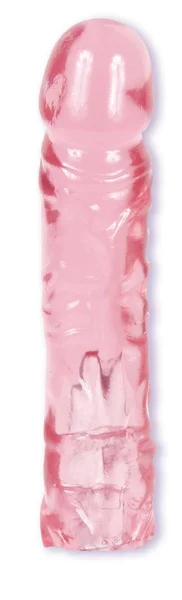 Vac-U-Lock 8" Crystal Jellies Pink Dong for Harnesses | Strap On Dildos — image 12 of 14