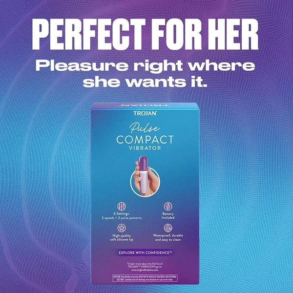 Trojan Pulse Compact Vibrating Wand Massager | Personal Massager — image 6 of 9