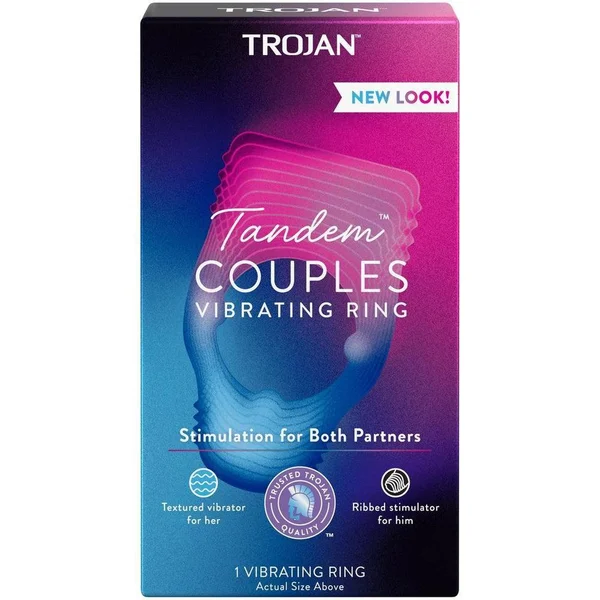 Trojan Tandem Couples Vibrating Cock Ring — image 2 of 2