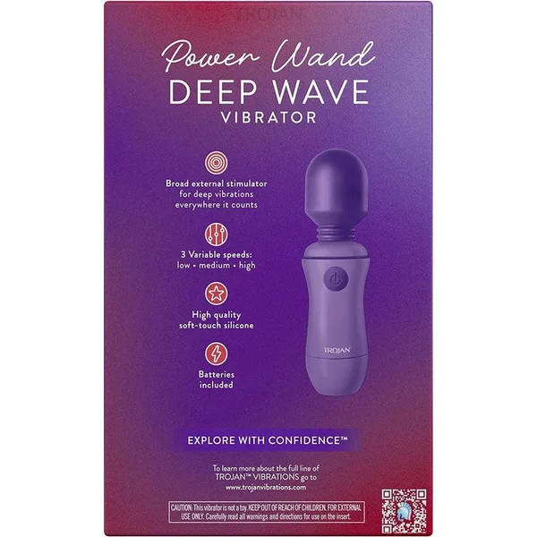 Trojan Power Wand Deep Wave Multi-Speed Clitoral Massager — image 5 of 5