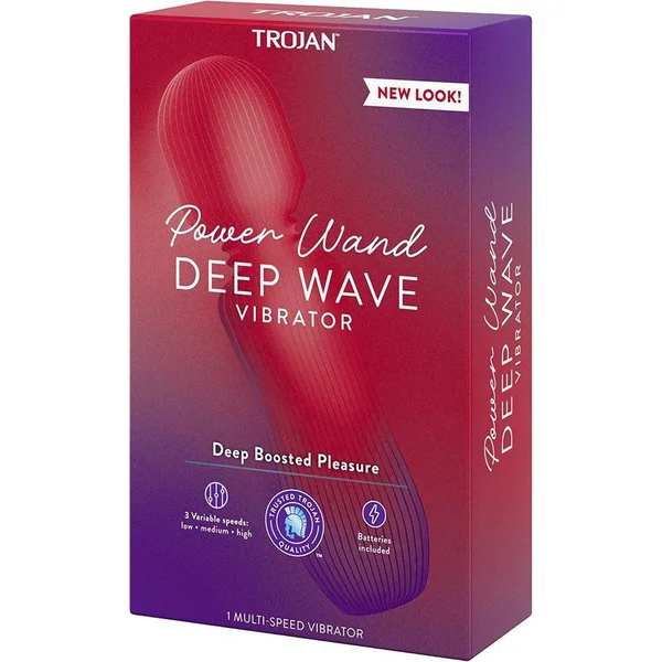 Trojan Power Wand Deep Wave Multi-Speed Clitoral Massager — image 2 of 5