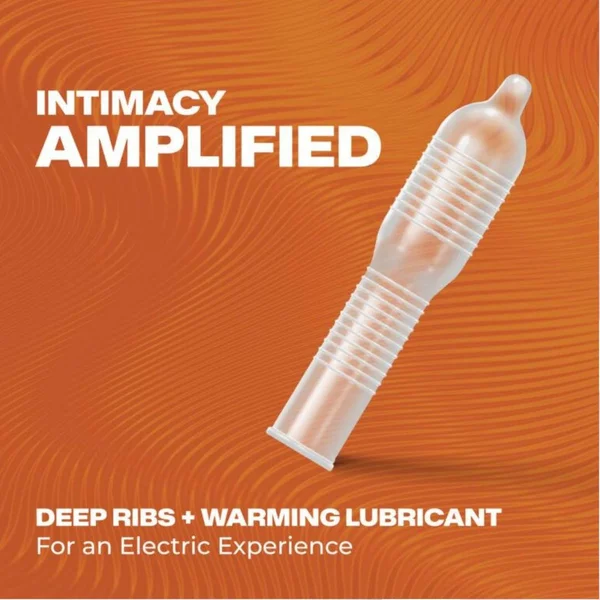 Trojan Charged Deep-Ribbed Condoms (3-Pack) — image 8 of 11