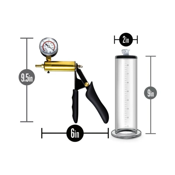 Performance - Vx6 Vacuum Penis Pump With Brass Pistol & Pressure Gauge -  Clear — image 23 of 25