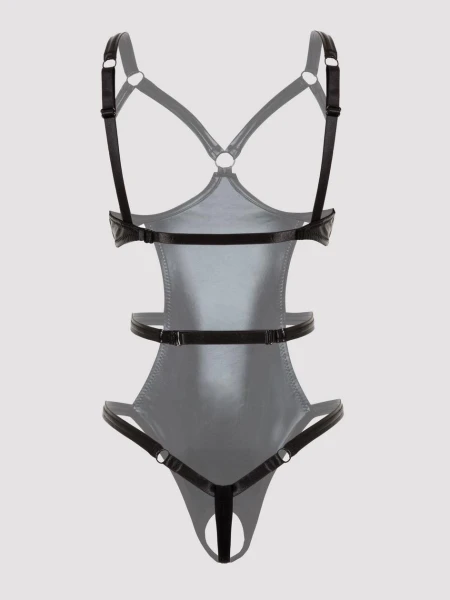 Lovehoney Fierce Wet Look Open Cup Teddy