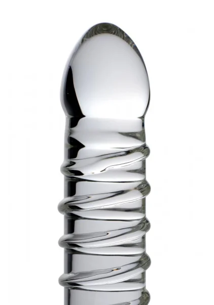Behemoth Ribbed XL Glass Dildo