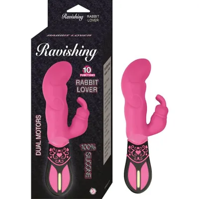 Nass Toys Ravish Rabbit Vibrator Pink 7 7 Inch
